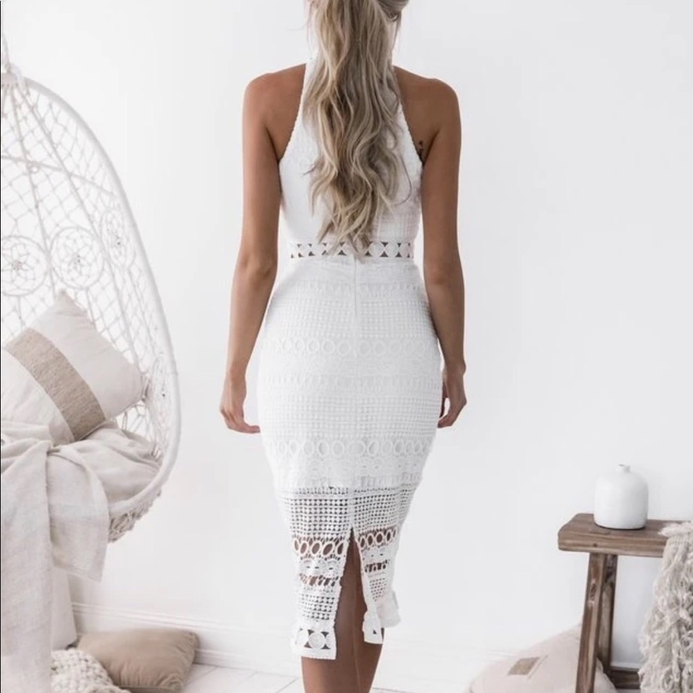 White Midi Dress